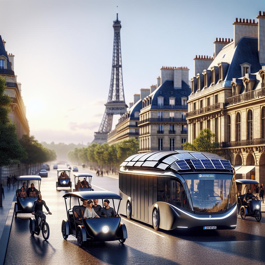 Paris Unveils Revolutionary Solar-Powered Urban Transport System