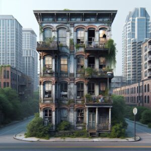 Dilapidated Apartment Building, Nashville