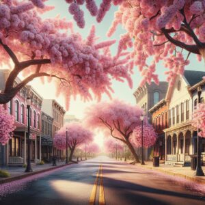 Nashville cherry blossom street