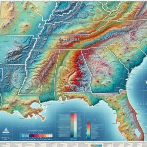 Seismic activity map Tennessee