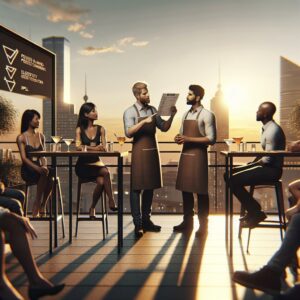 Rooftop bar safety discussion