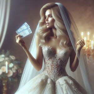 Bride and musical tickets