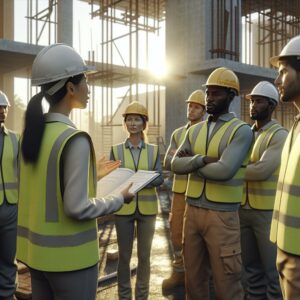 Construction Worker Safety Meeting