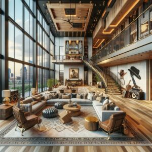 Luxurious Nashville penthouse interior