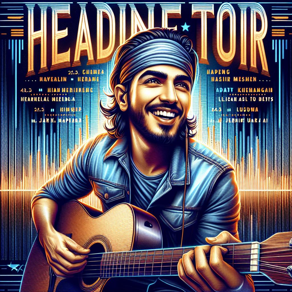 Musician on headline tour poster