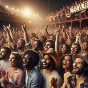 Nashville music concert crowd