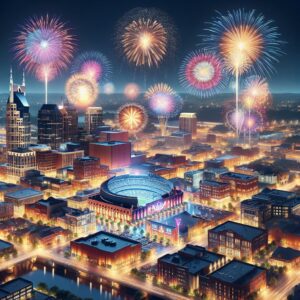 Fireworks over Nashville's Music City