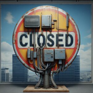 Closed Clerk's Office Sign