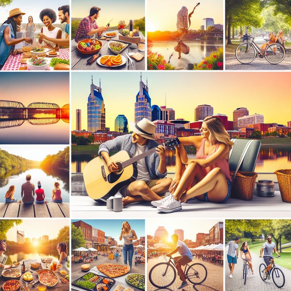 Nashville summer activities collage