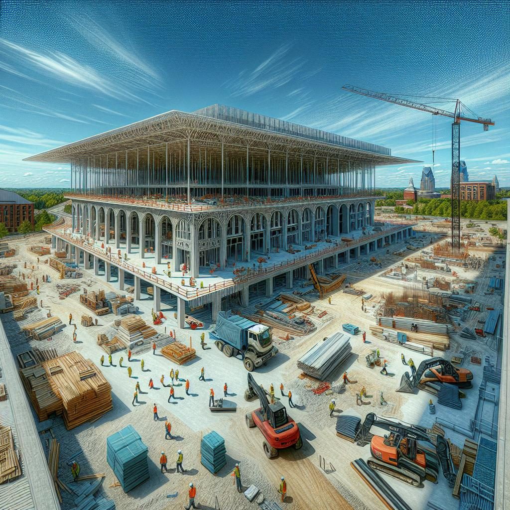 "Nashville Library Under Construction"