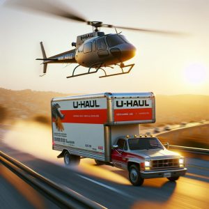 Helicopter chasing stolen U-Haul