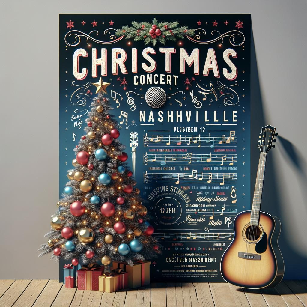 Christmas concert poster, Nashville