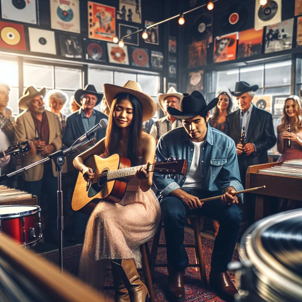 "Nashville musicians, record store celebration"