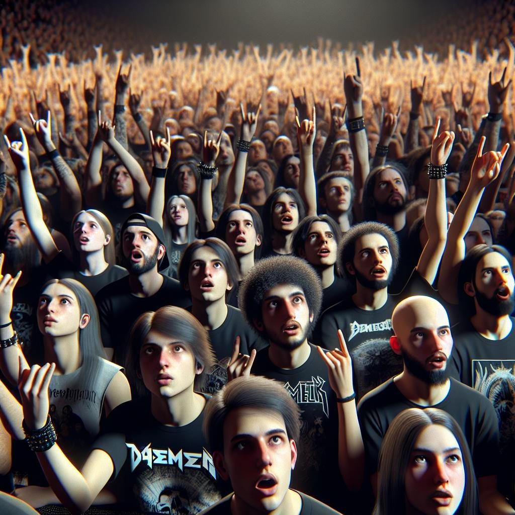 Metal Concert Crowd