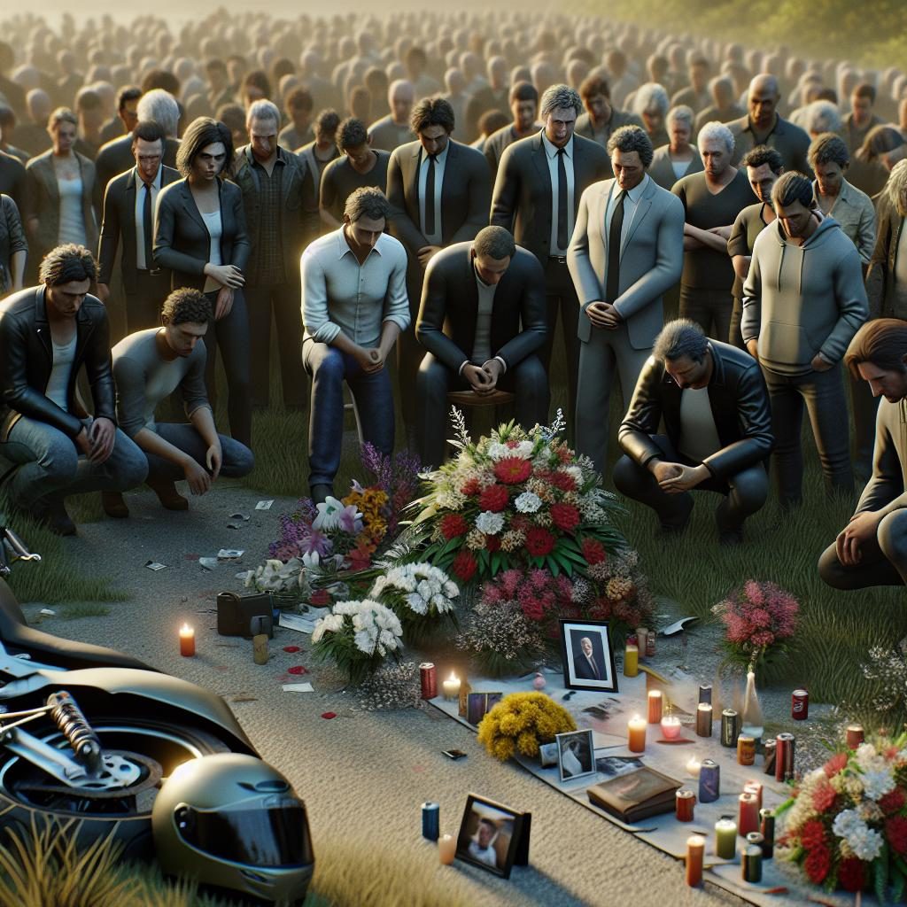 Motorcycle accident memorial