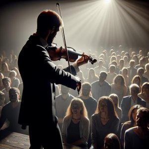 Violinist on Stage