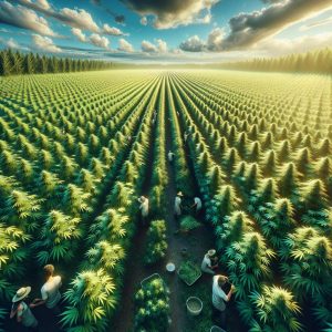 Hemp Field Landscape