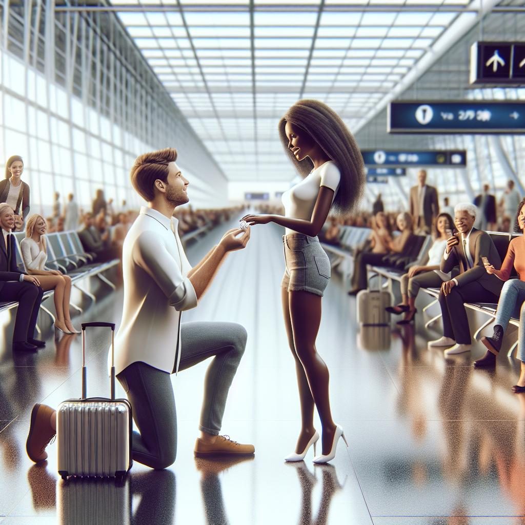 Romantic Airport Proposal