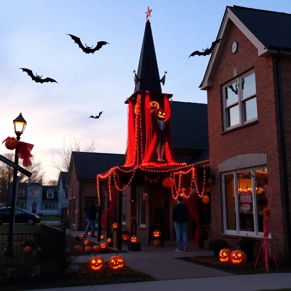 Halloween Spirit Soars in Clarksville with Creative Decorations and Festivities