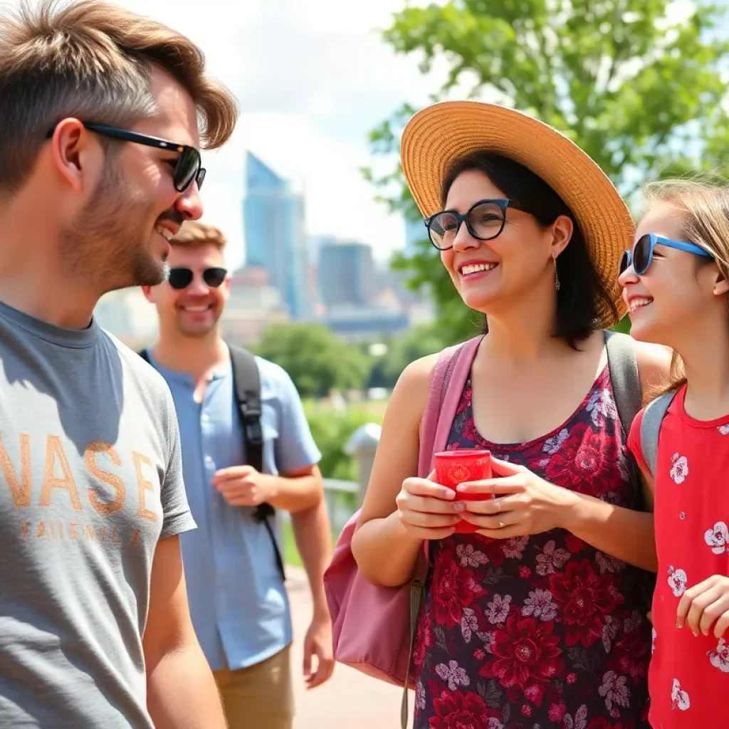 A family exploring Nashville's attractions during summer.