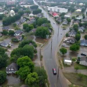 Flooded streets and damaged homes in Nashville after Hurricane Helene