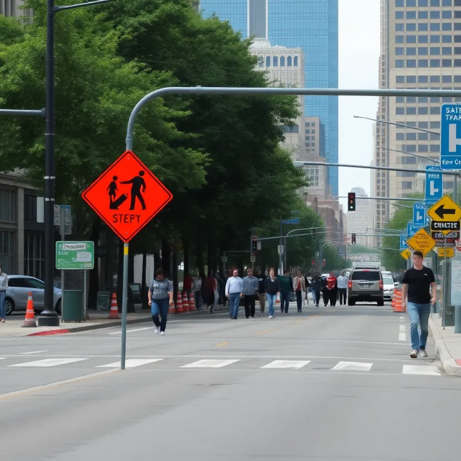 Construction site for Dickerson Pike safety improvements