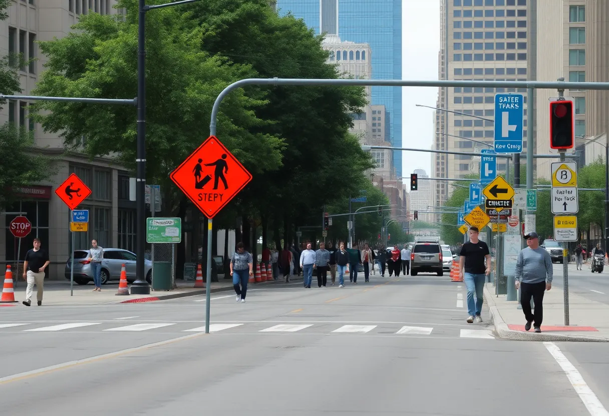 Construction site for Dickerson Pike safety improvements