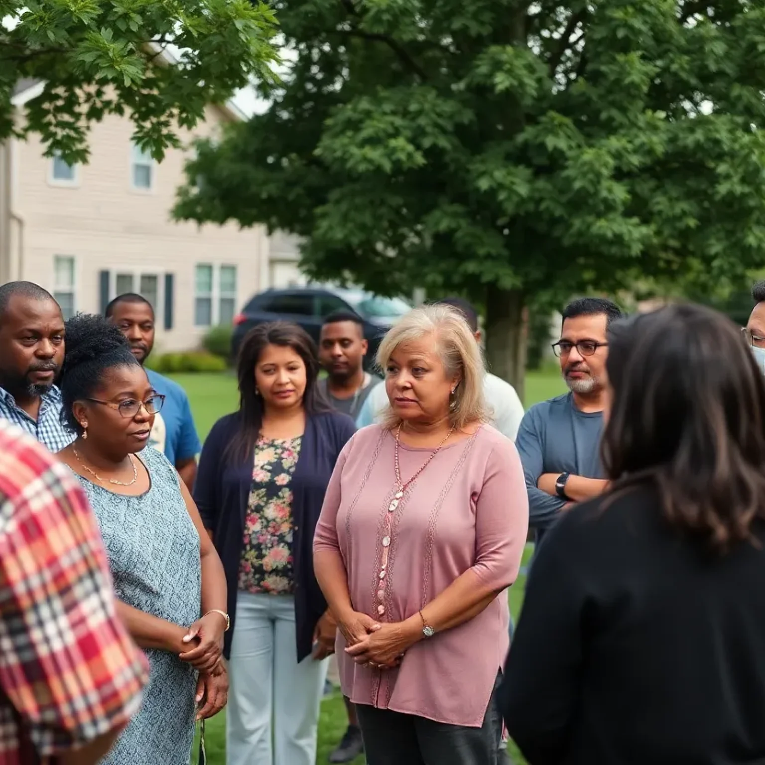 Residents at a meeting discussing car break-ins in East Nashville