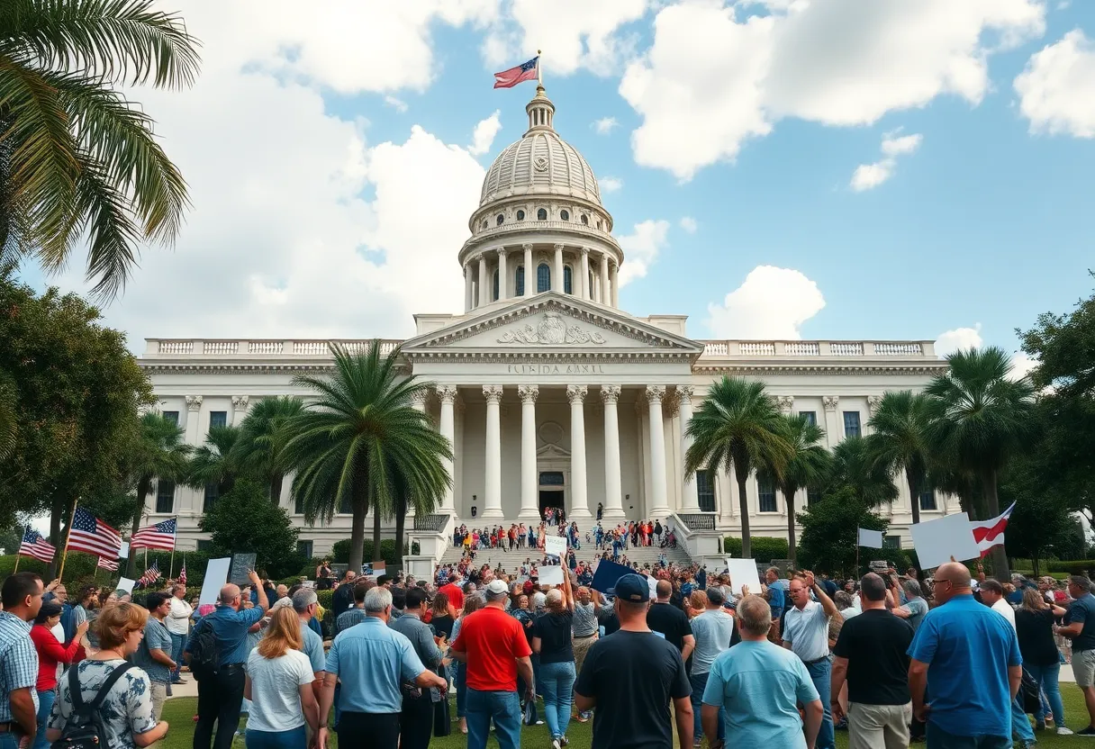 Florida Capitol building representing legislative challenges.