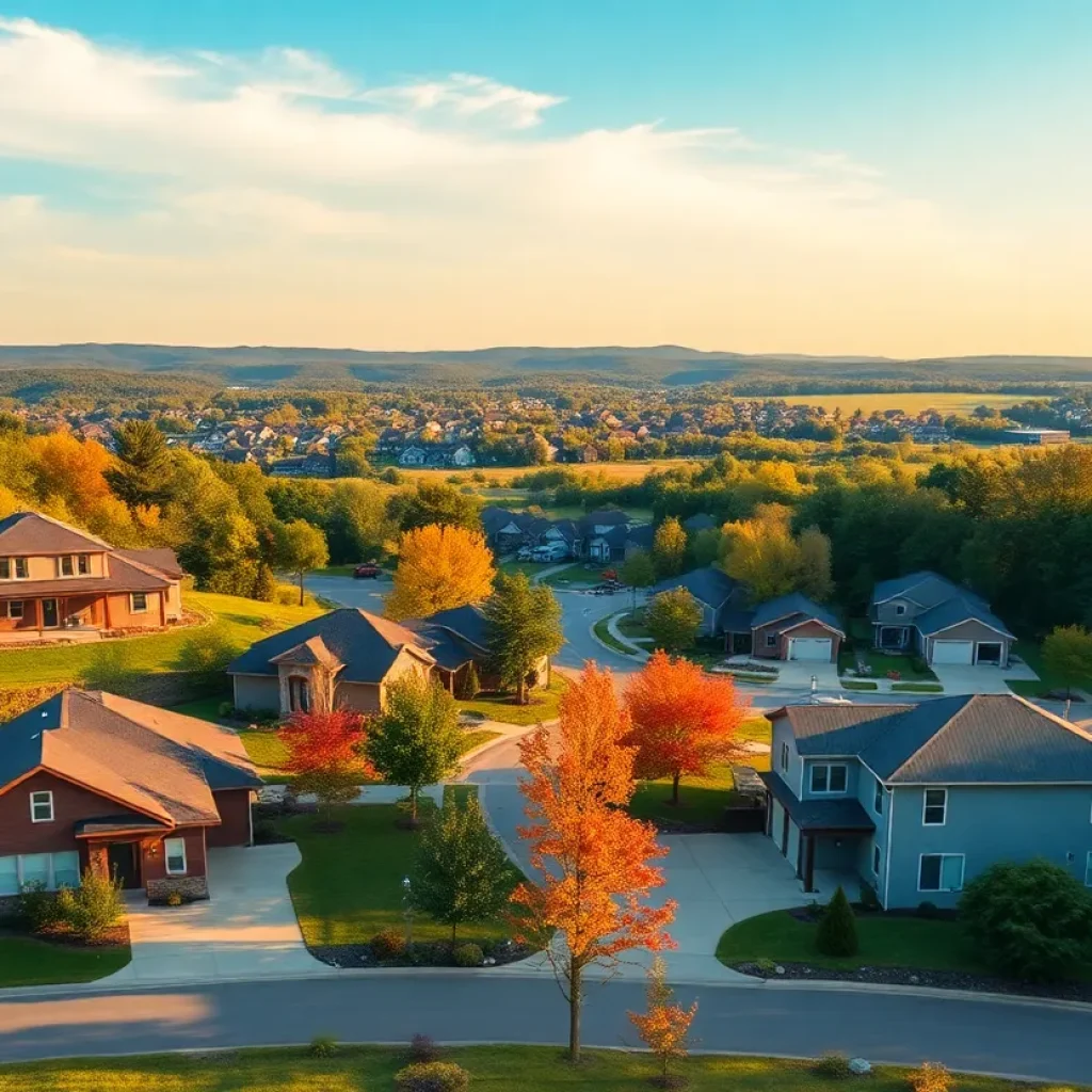 A view of homes in Middle Tennessee representing the housing market.