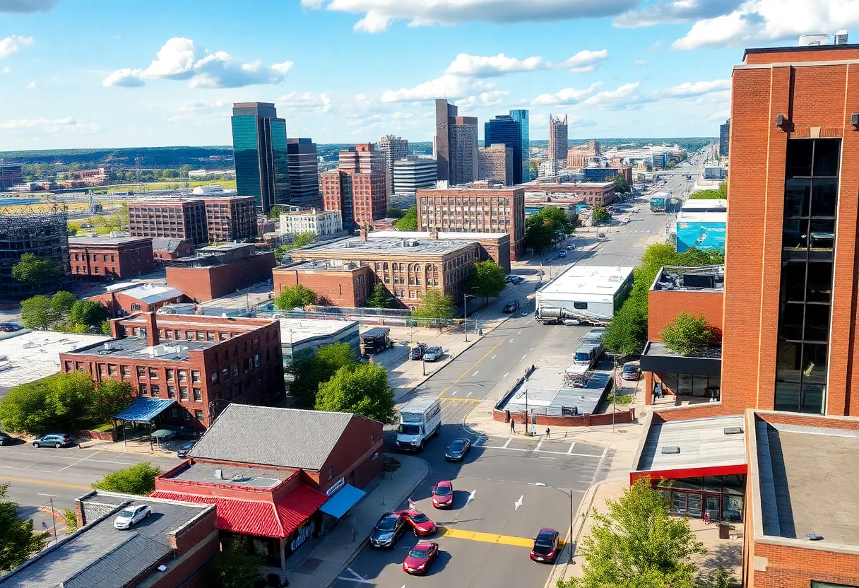 Cityscape of Nashville and Clarksville showing vibrant neighborhoods and cultural landmarks.