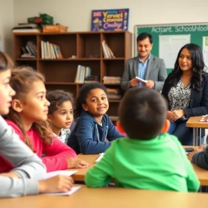 Engaged students in a classroom illustrating educational choice