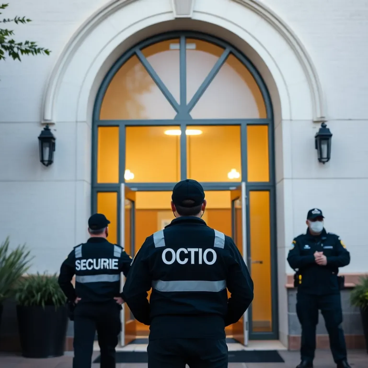 Security personnel at Nashville community center