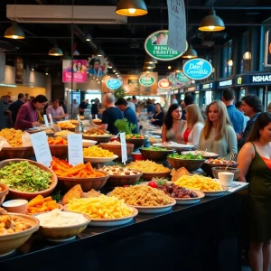 People enjoying food at Nashville culinary events