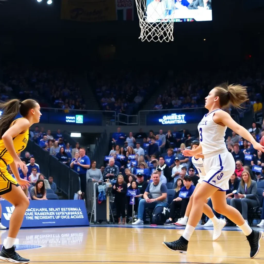 Women's basketball game between Vanderbilt and Kentucky in Memorial Gymnasium