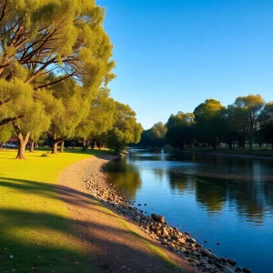 Scenic view of Wasioto Park honoring Indigenous heritage.