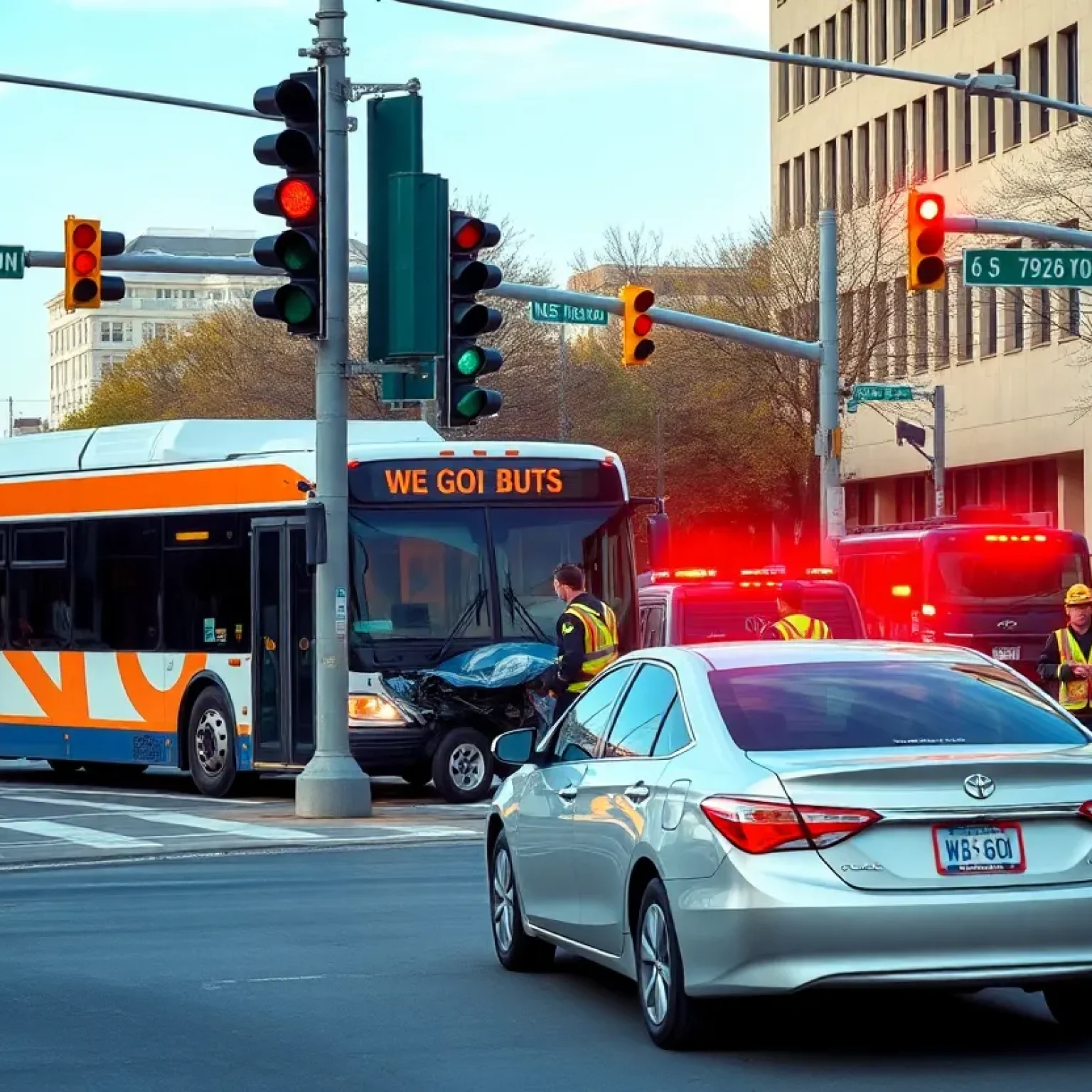 WeGo bus collision at Clarksville Pike and Rosa Parks Boulevard