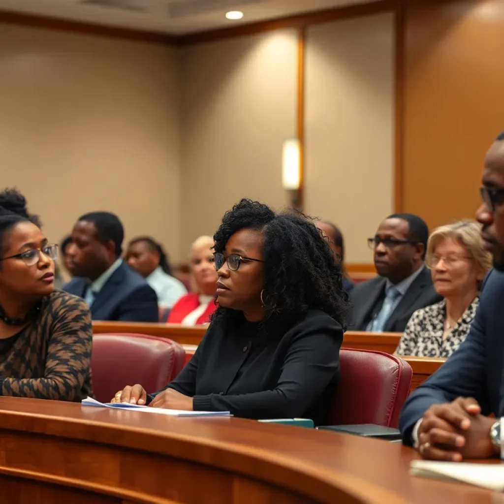 East Nashville residents expressing concerns about surveillance legislation during a Metro Council meeting.