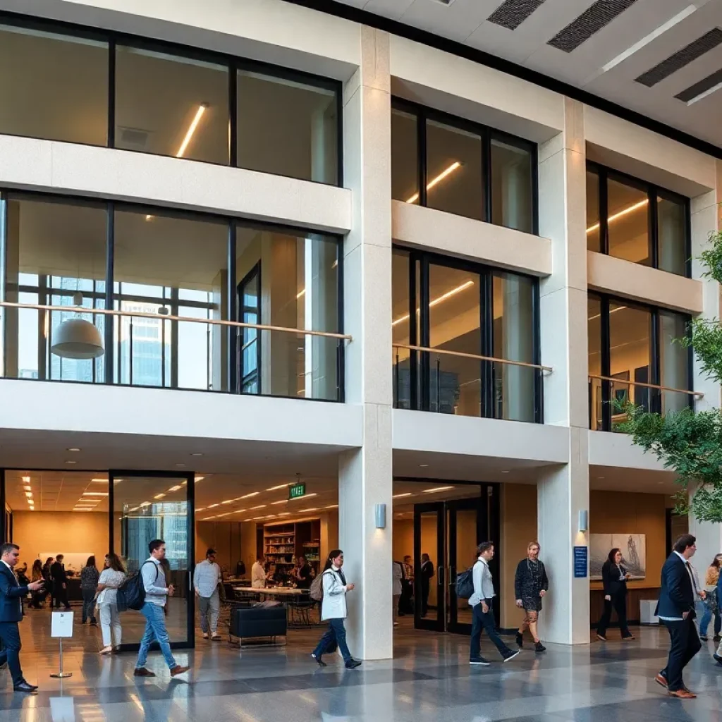 Exterior view of the McDermott Will & Emery law firm office in Nashville.