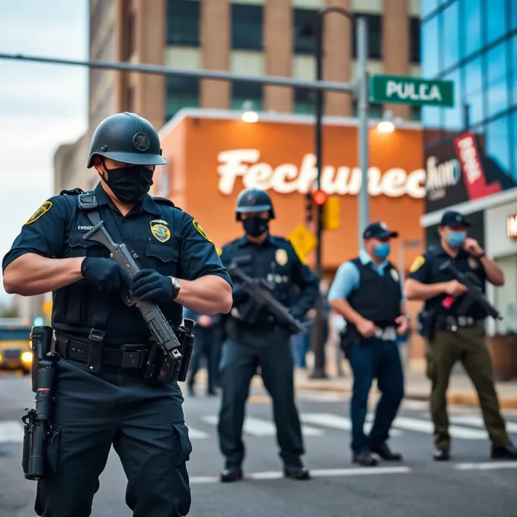 Street scene in Nashville highlighting crime and community issues