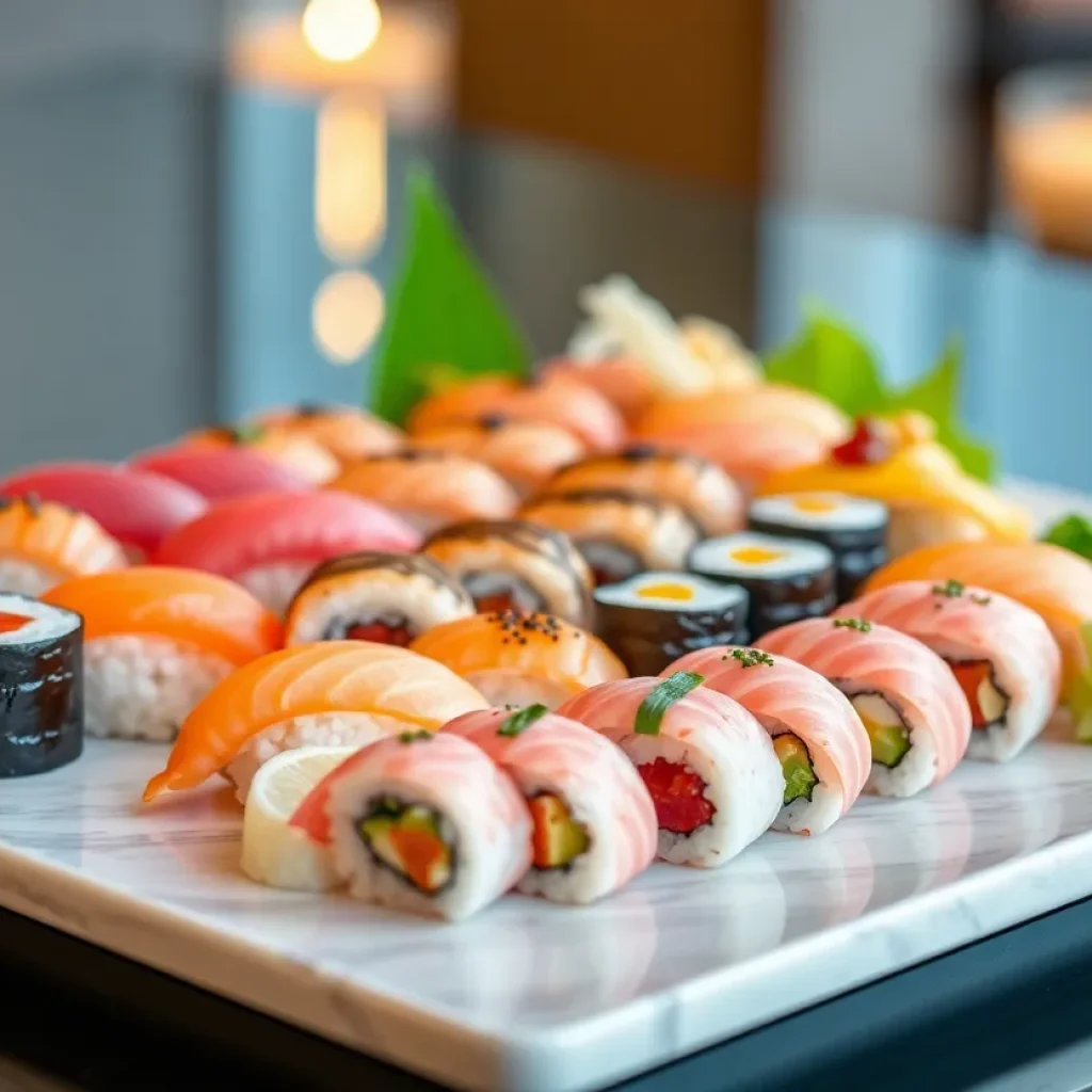 Sushi platter from Sushi by Boū in Nashville